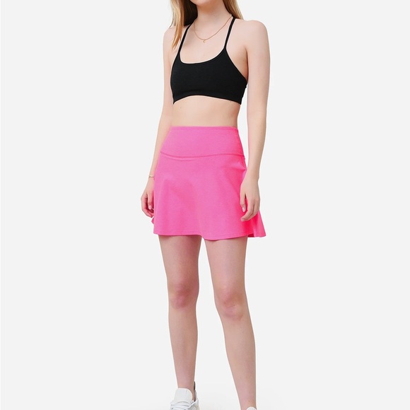 Beyond Yoga pink space dye tie breaker circle skirt skort shorts s small - Picture 2 of 7